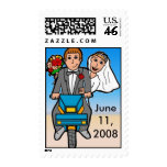Just Married Scooter Postage