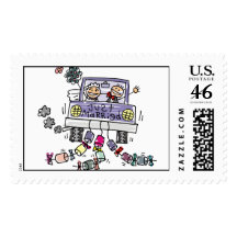 Just Married Stamp