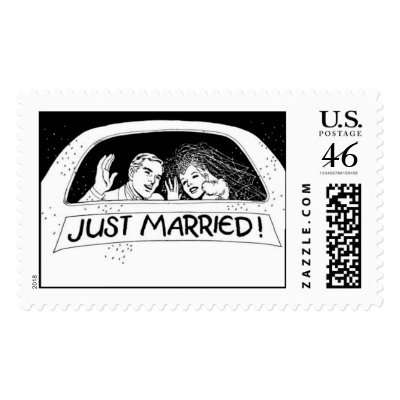 Just Married Stamps
