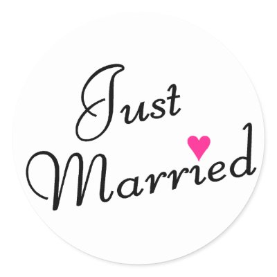 Just Married Sticker