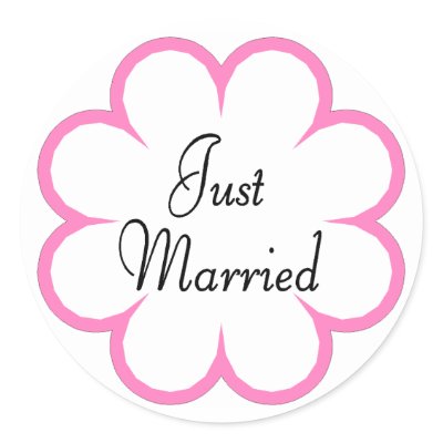 Just Married Sticker