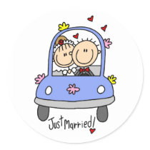 Just Married Sticker by stick_figures Just Married Sticker