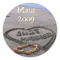 Just married sticker