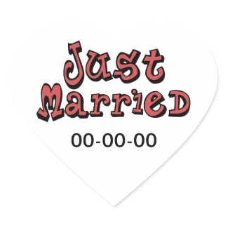 Just Married sticker