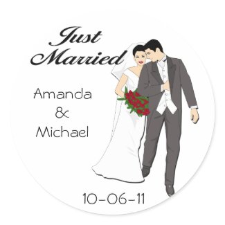 Just Married stickers sticker