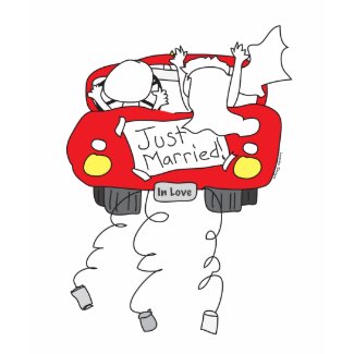 Just Married T-shirt and Apparel shirt