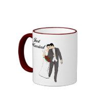 Just Married T-shirts and Keepsakes Coffee Mug
