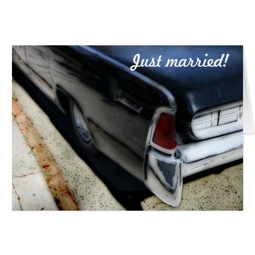 Just married thank you card