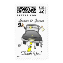 Just Married Thank You! Postage