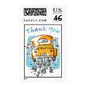 Just Married Thank You Stamp (2C) by bridalbydesign Just Married Thank You Stamp (2C)