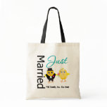 Just Married 'Til Death Do Us Part Tote Bags