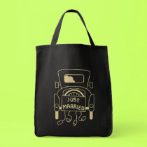 Just Married totebag by wedding_tshirts Just Married totebag