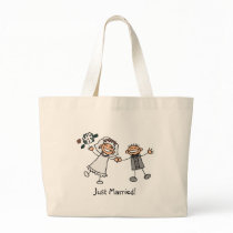 Just Married totebag by wedding_tshirts Just Married totebag