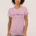 Just Married t-shirts by plaidtink Just Married t-shirts