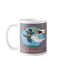 Just Married WB BG mugs by CrazyCups Just Married WB BG mugs
