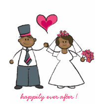 Just Married! Wedding Couple Cute Cartoon T-shirt by fat_fa_tin Just Married! Wedding Couple Cute Cartoon T-shirt