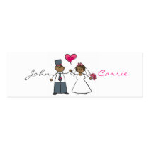 Just Married! Wedding Couple Thank You / Gift Tag/ business cards