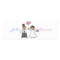 Just Married! Wedding Couple Thank You / Gift Tag/ business cards