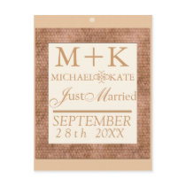 Just Married wedding decor Postcard