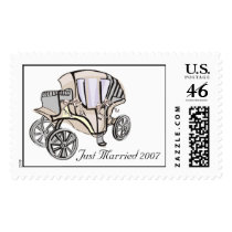 Just Married Wedding Postage Stamp