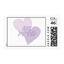 Just Married Wedding Postage Stamp stamps