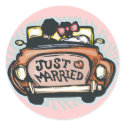 Just Married Wedding Stickers sticker