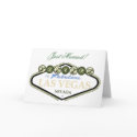 Just Married! White Rose Las Vegas Card