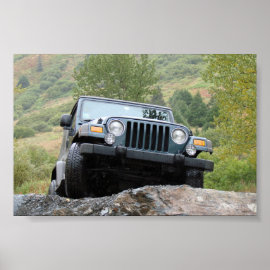 Just Me and My Jeep - By Logan Guinn print