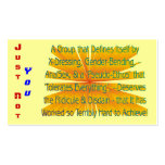Just Not You Business Card Template