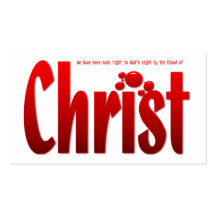 Just One Drop - Romans 5:9 Tract Card / Business Card