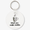 JUST ONE MORE LATTE keychains by dgpaulart JUST ONE MORE LATTE keychains