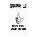 JUST ONE MORE LATTE postage by dgpaulart JUST ONE MORE LATTE postage