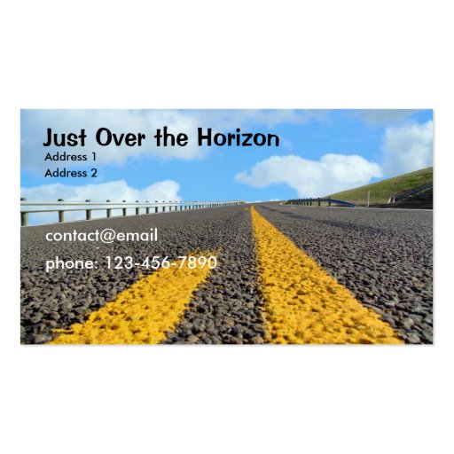 Just Over the Horizon Business Card Templates