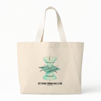 Just Passing Through Space & Time (Light Cone) bag