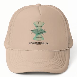 Just Passing Through Space & Time (Light Cone) hat