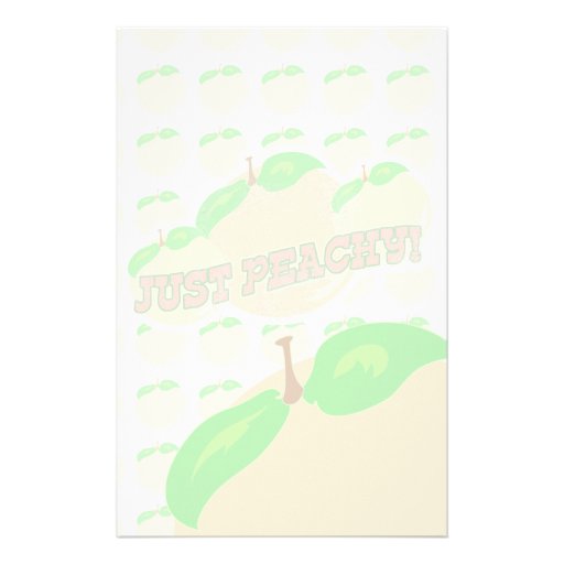 Just Peachy Fade Stationery Design