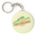 Just peachy keychains
