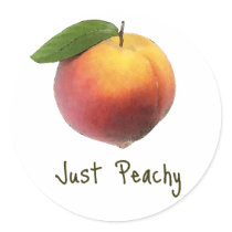 Just Peachy Sticker