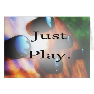 Just Play music design with tiger bass background Card