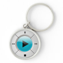 Just Press Play Key Chain by Burton keychains