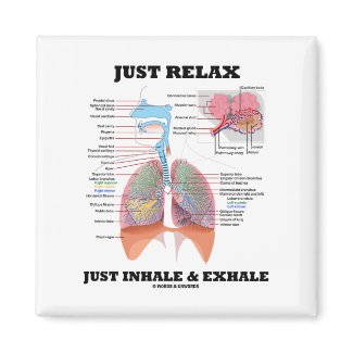 Just Relax Just Inhale and Exhale (Respiratory) magnet