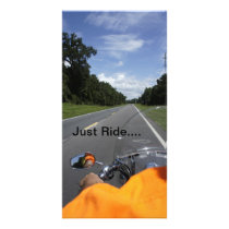 Just Ride Personalized Photo Card