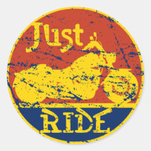 Just Ride Sticker