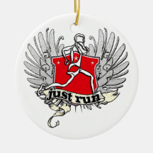 Just Run Man Christmas Ornament