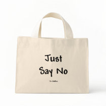 Just Say No to Clothes Canvas Bag
