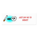 JUST SAY NO TO DRUGS! - Profile Card business cards by lapatrick1161 JUST SAY NO TO DRUGS! - Profile Card business cards