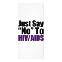 Just Say No To HIV-AIDS Rack Card Design