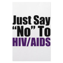 Just Say No To HIV-AIDS Personalized Stationery