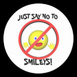 JUST SAY NO TO SMILEYS! stickers