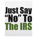 Just Say No To The IRS letterhead